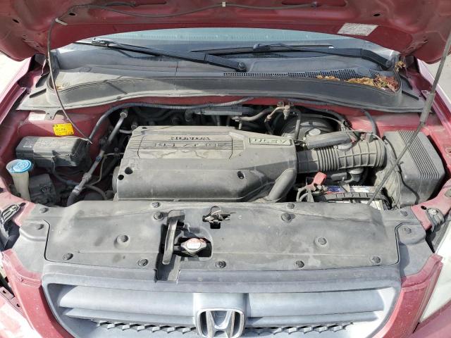 2HKYF18513H512543 - 2003 HONDA PILOT EXL MAROON photo 11