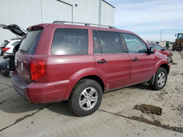 2HKYF18513H512543 - 2003 HONDA PILOT EXL MAROON photo 3