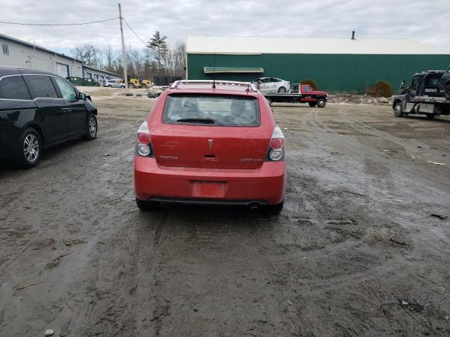 5Y2SM67099Z413419 - 2009 PONTIAC VIBE RED photo 6