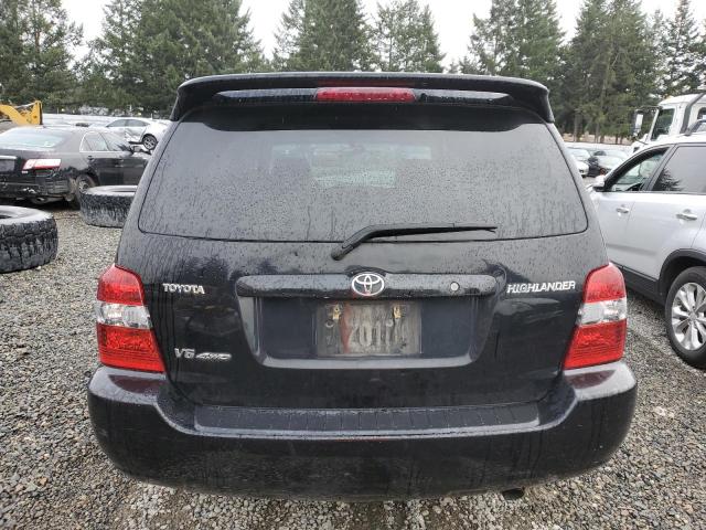 JTEEP21A850126047 - 2005 TOYOTA HIGHLANDER LIMITED BLACK photo 6