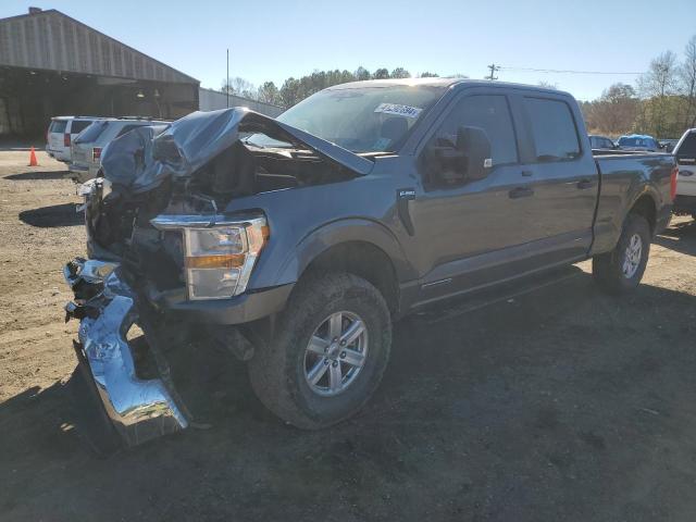 1FTFW1ED7NFB21459 - 2022 FORD F150 SUPERCREW GRAY photo 1