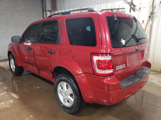 1FMCU03G39KD08805 - 2009 FORD ESCAPE XLT RED photo 2