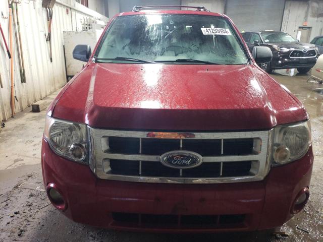 1FMCU03G39KD08805 - 2009 FORD ESCAPE XLT RED photo 5