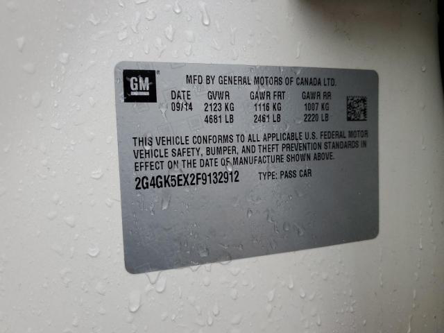 2G4GK5EX2F9132912 - 2015 BUICK REGAL 米色 照片 12