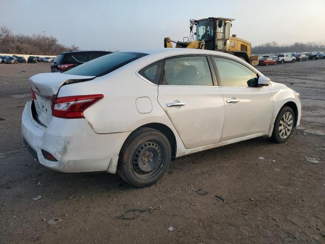 3N1AB7APXKY445649 - 2019 NISSAN SENTRA S WHITE photo 3