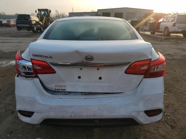 3N1AB7APXKY445649 - 2019 NISSAN SENTRA S WHITE photo 6