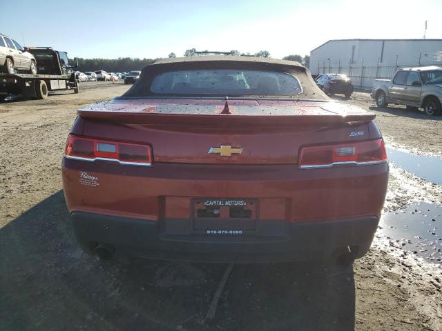 2G1FJ3DJ5E9201135 - 2014 CHEVROLET CAMARO SS RED photo 6