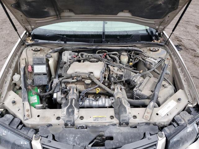 2G1WF55E629206144 - 2002 CHEVROLET IMPALA GOLD photo 11