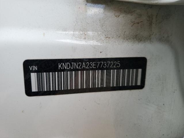 KNDJN2A23E7737225 - 2014 KIA SOUL WHITE photo 13