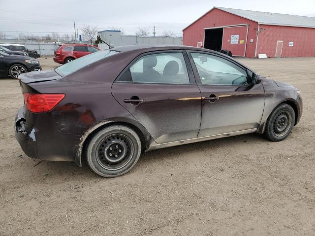 KNAFT4A23B5394881 - 2011 KIA FORTE LX BURGUNDY photo 3