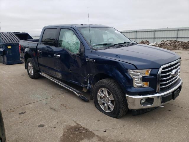 1FTEW1EF7HKD59417 - 2017 FORD F150 SUPERCREW BLUE photo 4