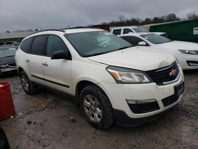 1GNKRFED5DJ116587 - 2013 CHEVROLET TRAVERSE LS WHITE photo 4