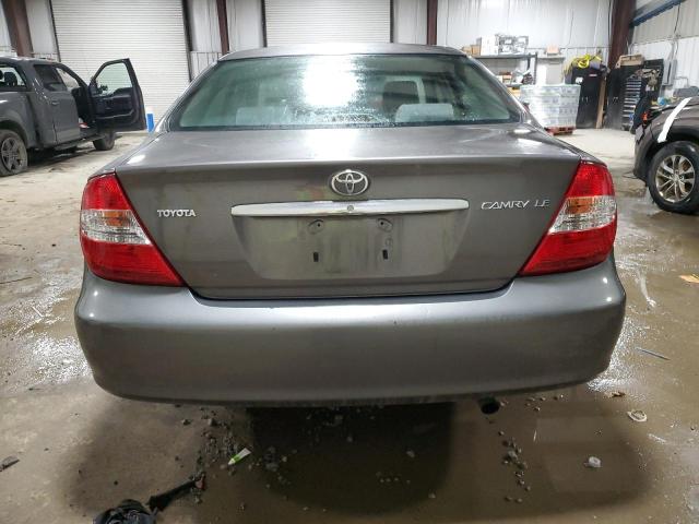 4T1BE32K12U522380 - 2002 TOYOTA CAMRY LE GRAY photo 6