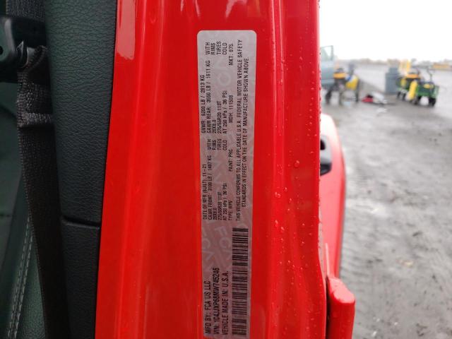 1C4JJXP68MW745246 - 2021 JEEP WRANGLER U SAHARA 4XE RED photo 14