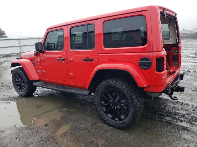 1C4JJXP68MW745246 - 2021 JEEP WRANGLER U SAHARA 4XE RED photo 2