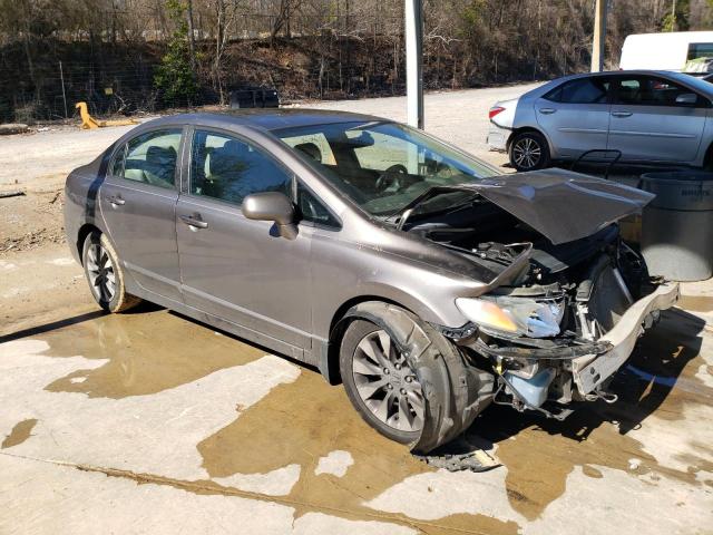 1HGFA16859L017996 - 2009 HONDA CIVIC EX GRAY photo 4