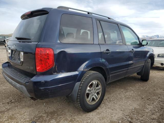 2HKYF18594H529513 - 2004 HONDA PILOT EXL BLUE photo 3