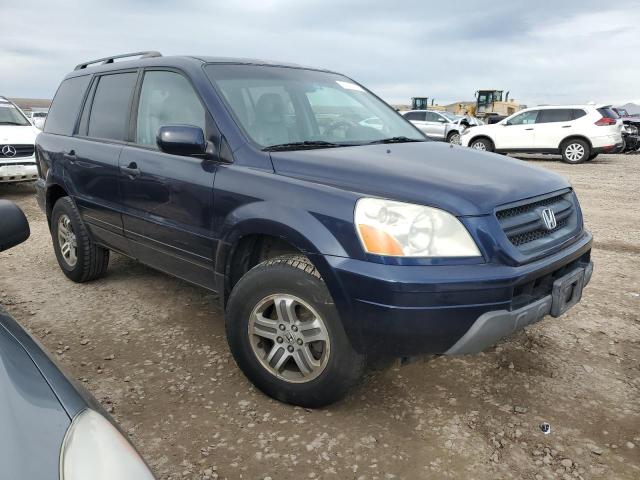 2HKYF18594H529513 - 2004 HONDA PILOT EXL BLUE photo 4