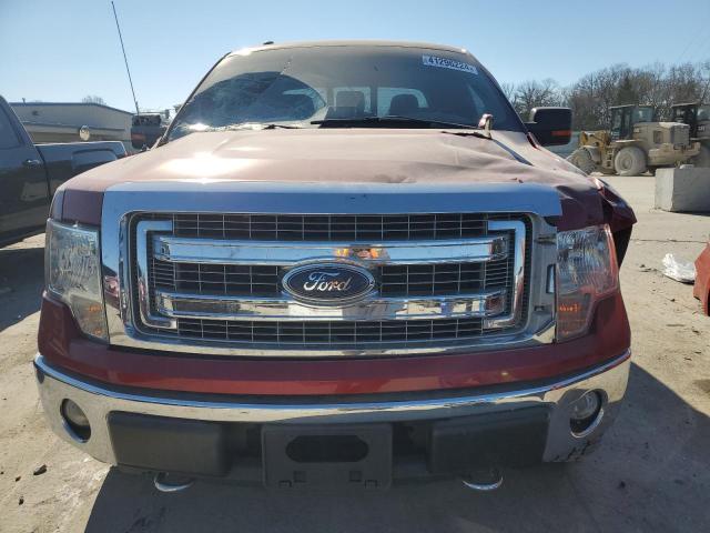 1FTFW1EFXDKE75869 - 2013 FORD F150 SUPERCREW RED photo 5