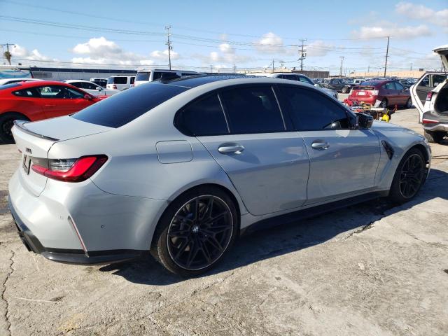 WBS33AY01NFL85175 - 2022 BMW M3 COMPETITION SILVER photo 3