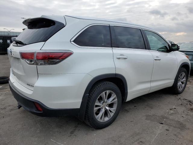 5TDJKRFH3FS120820 - 2015 TOYOTA HIGHLANDER XLE WHITE photo 3