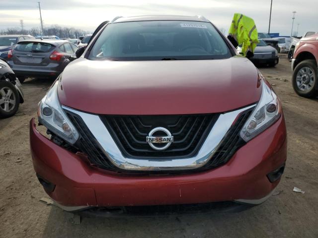 5N1AZ2MHXHN135423 - 2017 NISSAN MURANO S RED photo 5