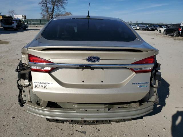 3FA6P0K95HR317694 - 2017 FORD FUSION TITANIUM GOLD photo 6