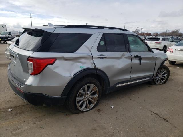 1FMSK8DH7LGB83325 - 2020 FORD EXPLORER XLT SILVER photo 3