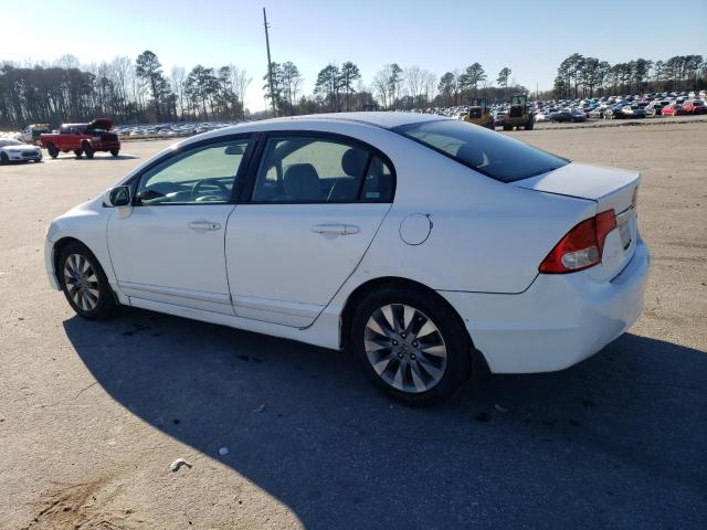 2HGFA16839H359220 - 2009 HONDA CIVIC EX WHITE photo 2