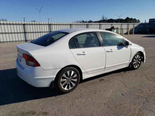 2HGFA16839H359220 - 2009 HONDA CIVIC EX WHITE photo 3