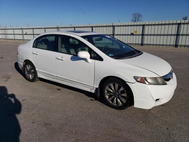 2HGFA16839H359220 - 2009 HONDA CIVIC EX WHITE photo 4