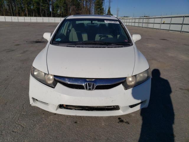 2HGFA16839H359220 - 2009 HONDA CIVIC EX WHITE photo 5