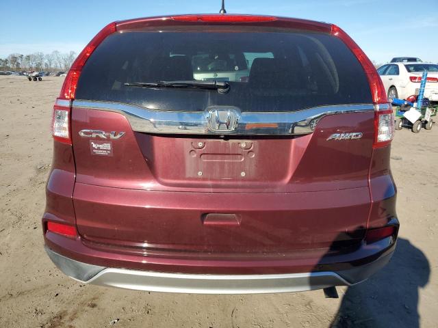 2HKRM4H51GH651914 - 2016 HONDA CR-V EX BURGUNDY photo 6