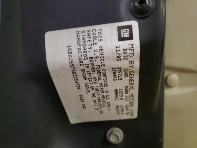 1G8AJ55F66Z154738 - 2006 SATURN ION LEVEL 2 GRAY photo 12