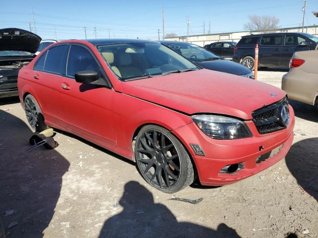 WDDGF8BB6AR095130 - 2010 MERCEDES-BENZ C 300 4MAT RED photo 4