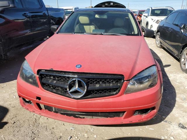 WDDGF8BB6AR095130 - 2010 MERCEDES-BENZ C 300 4MAT RED photo 5