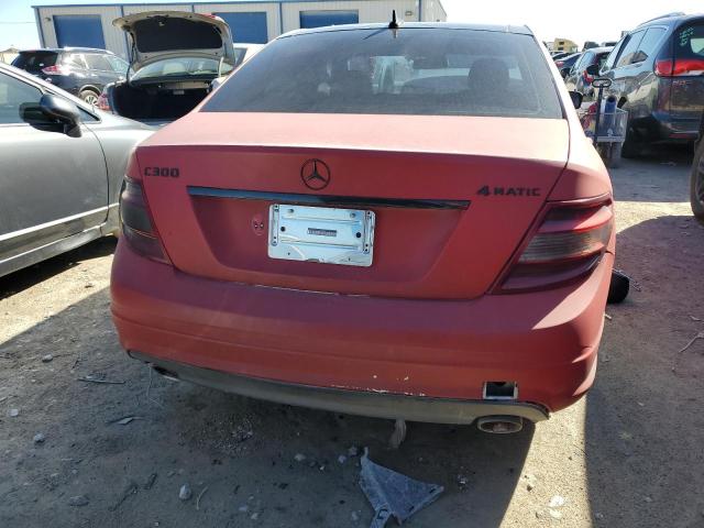 WDDGF8BB6AR095130 - 2010 MERCEDES-BENZ C 300 4MAT RED photo 6