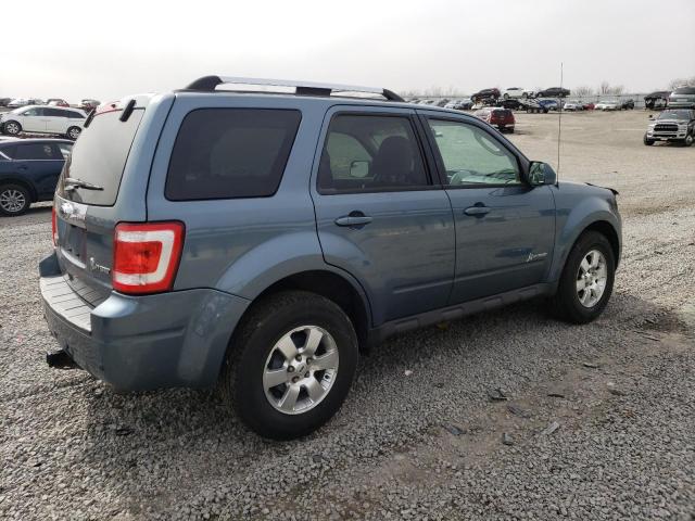 1FMCU5K33BKB63895 - 2011 FORD ESCAPE HYBRID BLUE photo 3