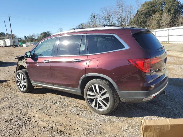 5FNYF5H91HB004542 - 2017 HONDA PILOT TOURING MAROON photo 2