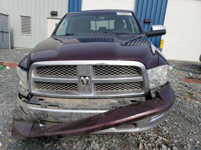 1C6RD7JT9CS147723 - 2012 DODGE RAM 1500 LARAMIE BURGUNDY photo 5