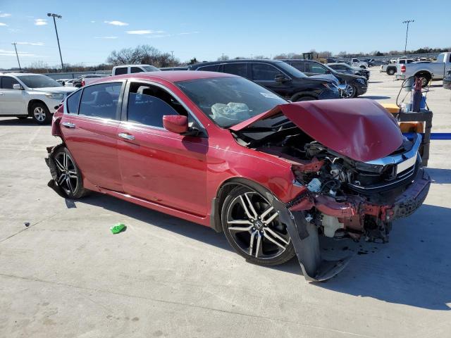 1HGCR2F54HA069363 - 2017 HONDA ACCORD SPORT RED photo 4