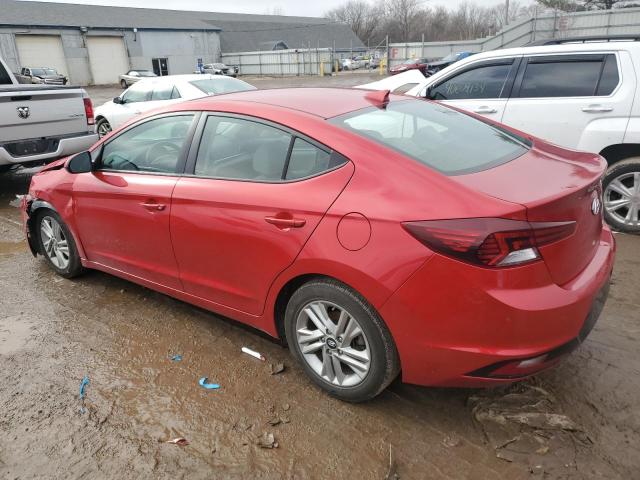 5NPD84LF4LH565974 - 2020 HYUNDAI ELANTRA SEL RED photo 2