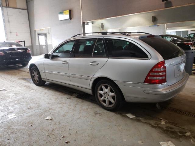 WDBRH61J64F497986 - 2004 MERCEDES-BENZ C 240 SPORTWAGON SILVER photo 2