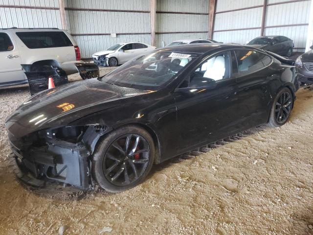 5YJSA1E47LF358905 - 2020 TESLA MODEL S Սև լուսանկար 1