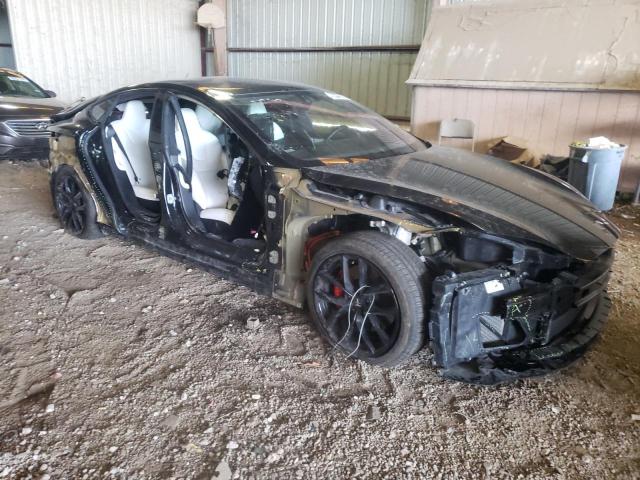 5YJSA1E47LF358905 - 2020 TESLA MODEL S Սև լուսանկար 4
