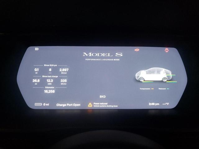 5YJSA1E47LF358905 - 2020 TESLA MODEL S Սև լուսանկար 9