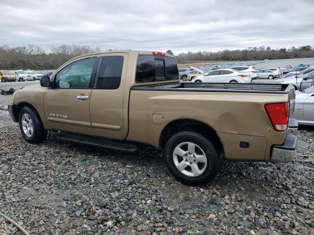 1N6BA06A85N552780 - 2005 NISSAN TITAN XE TAN photo 2