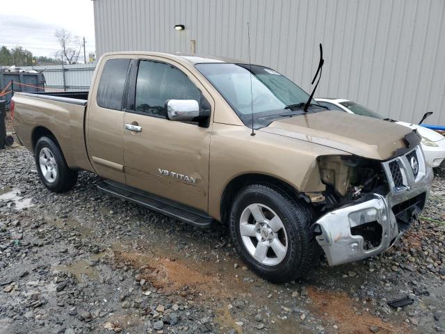 1N6BA06A85N552780 - 2005 NISSAN TITAN XE TAN photo 4