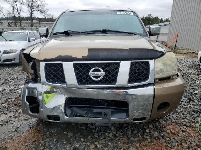 1N6BA06A85N552780 - 2005 NISSAN TITAN XE TAN photo 5