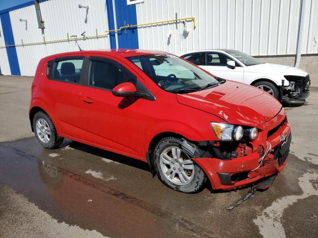 1G1JB6EH9C4105190 - 2012 CHEVROLET SONIC LS RED photo 4
